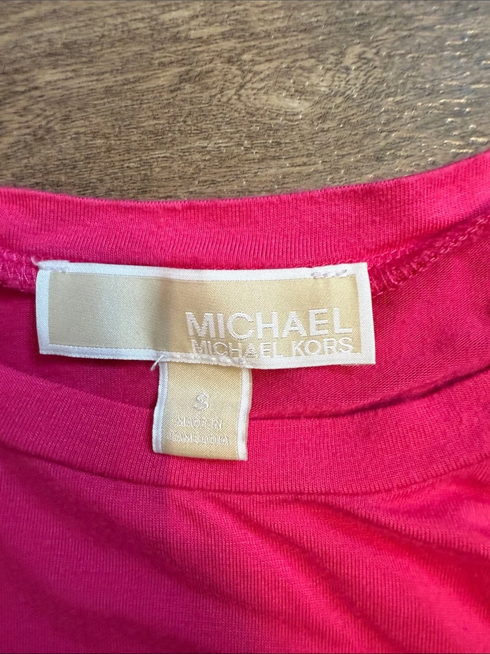 Michael Kors Hot Pink Layered Sleeveless Tank